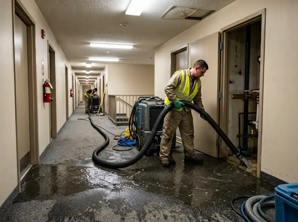 multi-unit-apartment-hallway-f-005 — frequently asked questions, Emergency Burst Pipe Water Extraction & Removal in Pepper P…